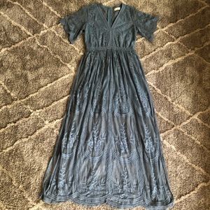 Slate Blue Maxi Dress